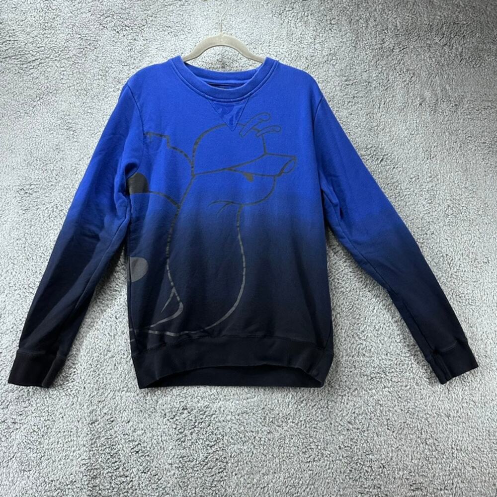 Slowbucks Men's Medium Blue‎ Crewneck Sweatshirt Die Dipped Hip Hop